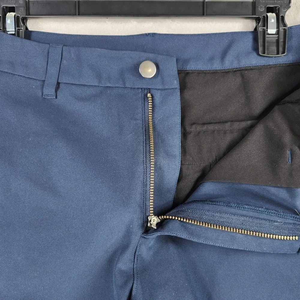 Lululemon Pants Mens 34x29 Blue Slim Tapered Stretch Chino Casual Travel Golf